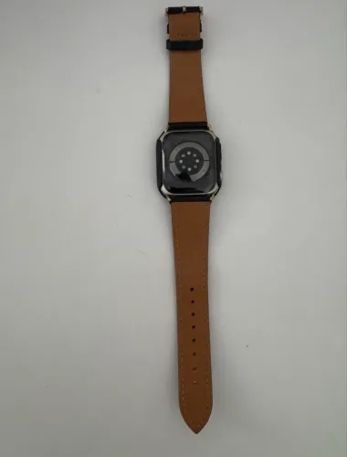 Apple Watch Series 8 Gps 41mm E Pulseira Couro Estelar