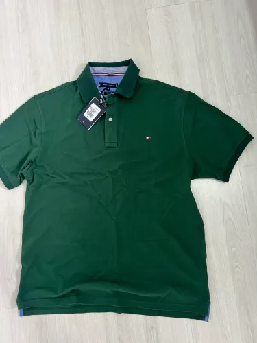 POLO TOMMY HILFIGER - Verde versão Slim