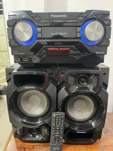 ? Som System Panasonic Preto - Potência e Qualidade