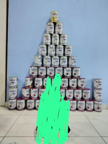 Lata de leite vazia para lembrancinhas