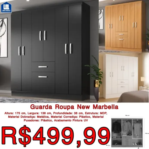 GUARDA-ROUPA PROMOÇÃO FRETE GRÁTIS
