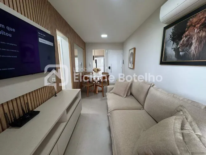 Apartamento 2 quartos (1 suíte) mobiliado para aluguel em Uberlândia/MG | 2 vagas | Varand