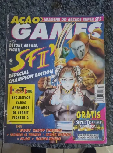 Revistas Ação Games: Street Fighter II, Street Fighter III e Edição Especial Só Dicas
