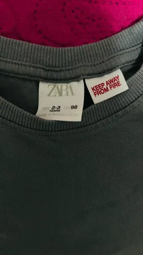 Blusa manga longa e manga curta menino infantil Zara e h&m