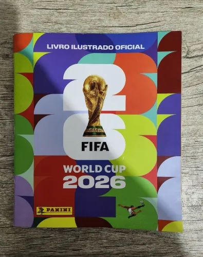 Álbum da copa do mundo 2026 incompleto, ler descrição completa!