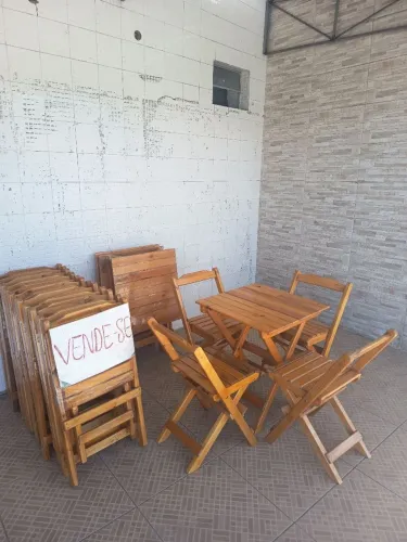 Conjunto mesa dobráveis 