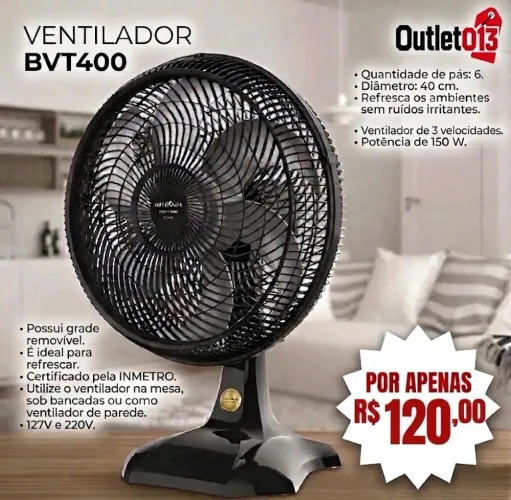 Ventilador Britânia novo