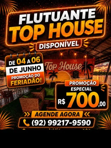 Flutuantes House, 05 flutuantes, confira o anuncio
