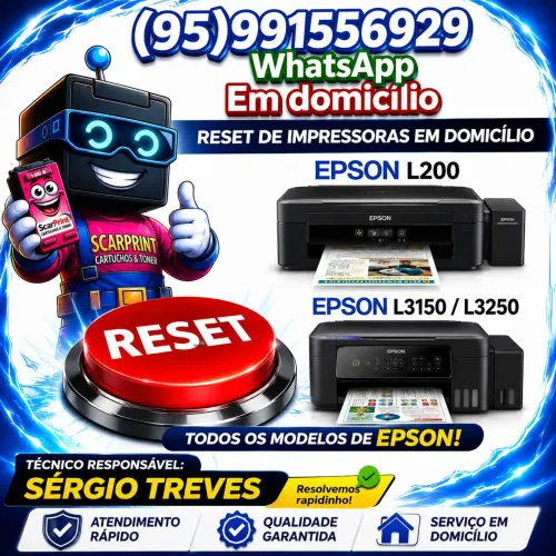 Reset das almofadas e Reset de impressoras em domicílio 