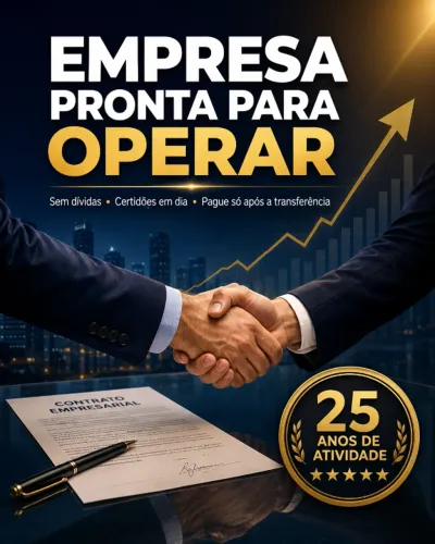 Empresa Ativa há 25 Anos - Pronta pra Operar Hoje