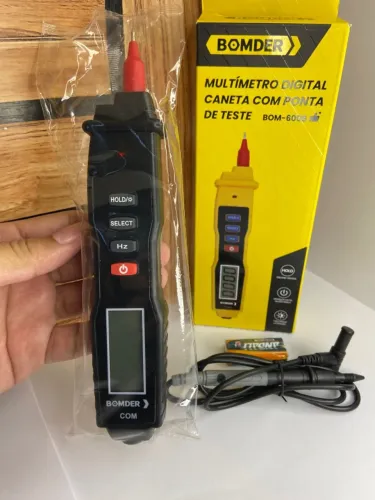 MULTÍMETRO DIGITAL CANETA COM PONTA DE TESTE- BOM-6008 BOMDER 