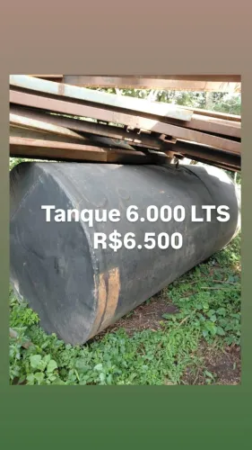 Tanque Metálico Horizontal 6.000 Litros