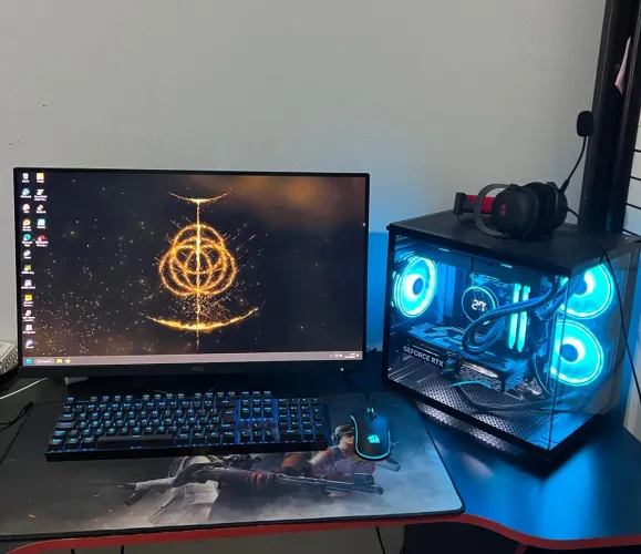 PC Gamer Completo RTX 5060 + i5-12400F + Monitor AOC 27 180Hz + Periféricos