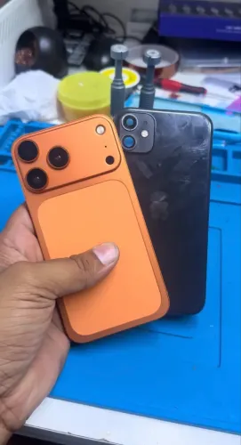 iphone 11 com a carcaça do iphone 17 Pro Max
