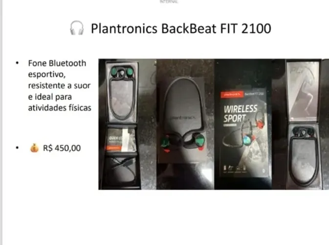 Fone Bluetooth esportivo,resistente aa suor