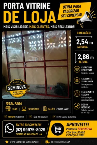 Fachada de loja -Vitrine