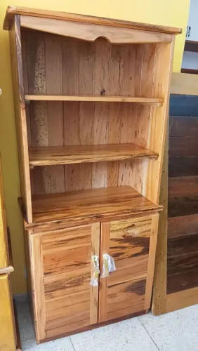 Estante p/ Livro 2 portas em madeira 