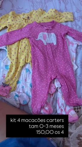 vendo lote de roupas bebê menina