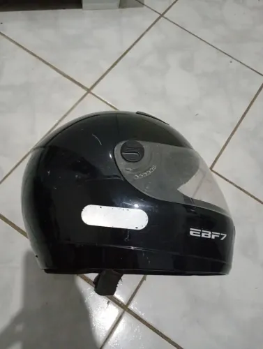 CAPACETE MOTO EBF 7 Preto 58 - Pronto Para Uso/Higienizado