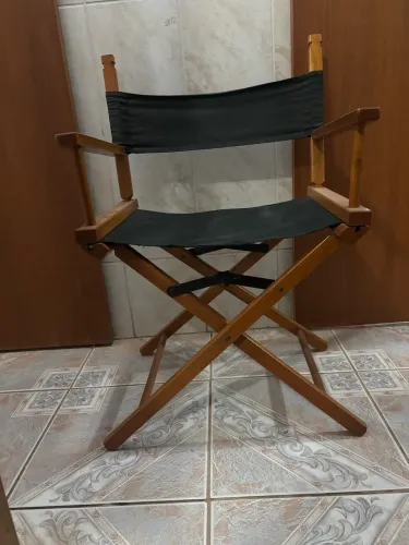 Cadeira de Diretor Dobrável em Madeira maciça - Excelente Estado