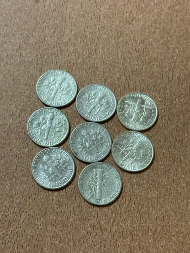 Moedas 10 cents (dimes)