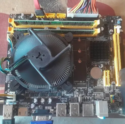 Kit Placa Mãe Lga 1156+Core I5 3.2 Ghz+4Gb Memória 1ª Geração