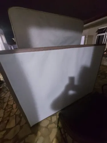 Vendo cama box casal completa com colchão de molas Maxispring