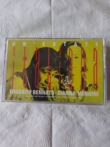 FITA CASSETE COPA DO MUNDO, ITÁLIA 90 , MÚSICA OFICIAL FIFA , EDOARDO BENNATO /G. NANNINI