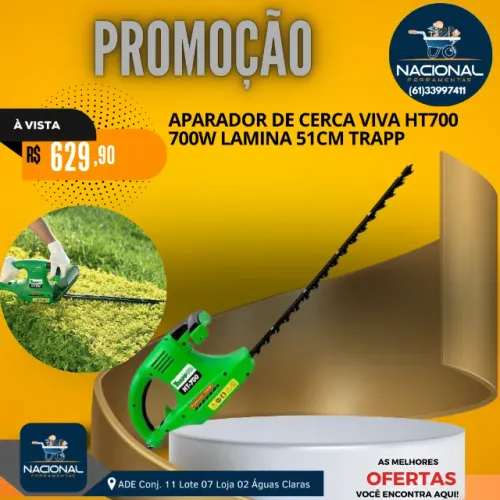 Podador Aparador de Cerca Viva HT-700 220V Trapp