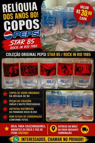 COPO PEPSI DÉCADA 80