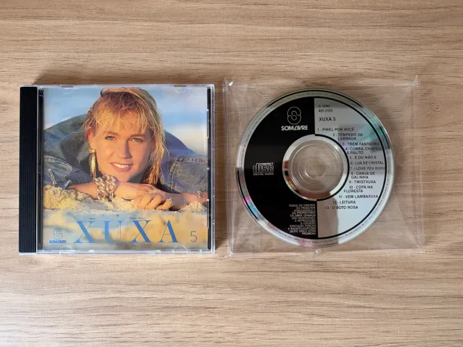 CD Xuxa 5 - Edição de 1990 - Raro