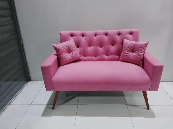 Sofá 2 lugares novo modelo namoradeira bem acolchoada e elegante muito confortável 