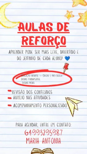 AULAS DE REFORÇO