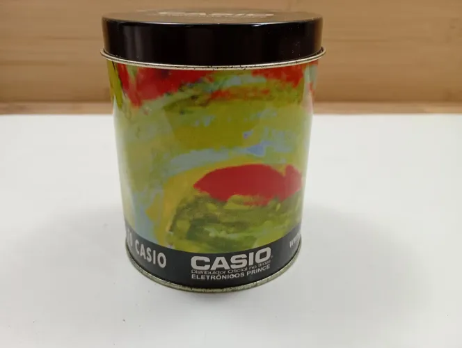 Manual e case (lata) do relógio Casio 3768 3769 sem o relógio