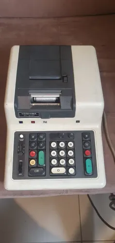 Calculadora Vintage Toshiba BC-1218P - Raridade de Colecionador (Anos 70)
