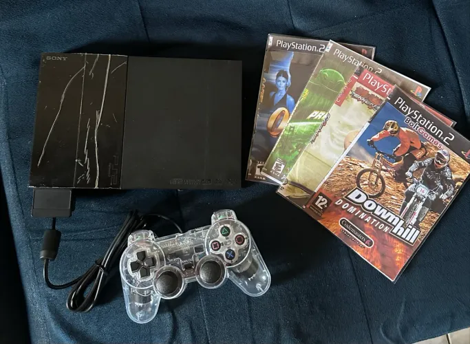 PS2 lendo CD 100%. Novinho