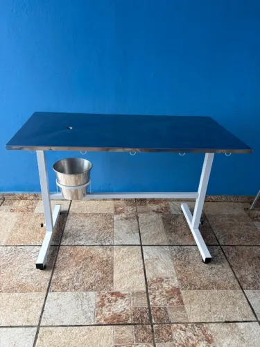 Mesa de atendimento veterinário