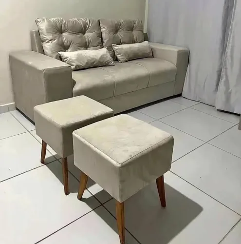 Kit de sofá completo muito confortável e elegância