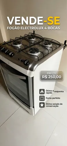 Fogão Electrolux 4 Bocas - Super Conservado!