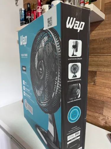 ventilador wap flow turbo 2 em 1 8 pás 50cm