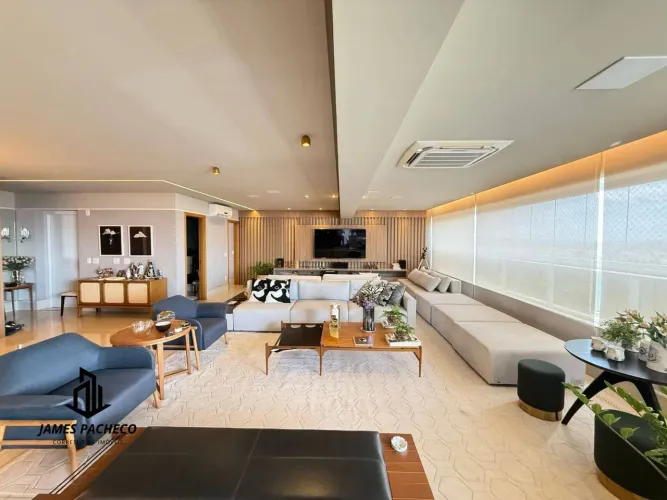 APTO- 4 suítes, 4 vagas, Mobiliado, Varanda gourmet, 264 m²- Setor Oeste