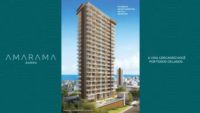 APARTAMENTO STUDIO E 1 QUARTO À VENDA NO AMARAMA BARRA