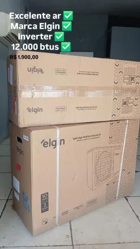 Elgin 12.000 BTUs inverter Novo nf