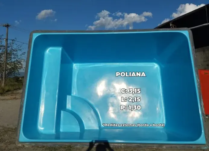 Piscina de Fibra direto de fábrica (vários modelos e tamanhos)