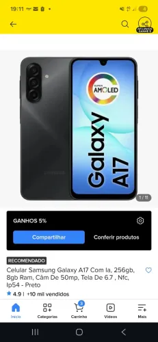 Celular Samsung A17