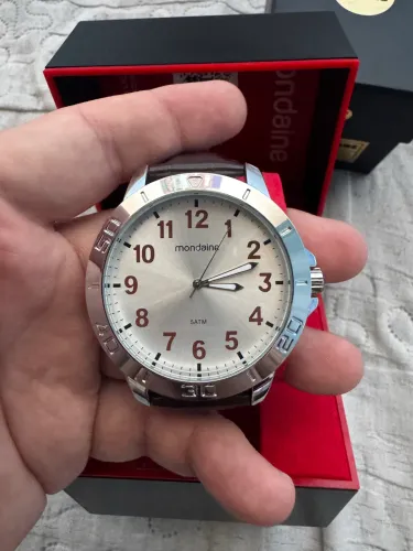 Relógio Masculino Couro Mondaine