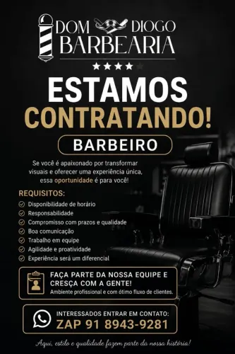 Contrata-se Barbeiro Profissional