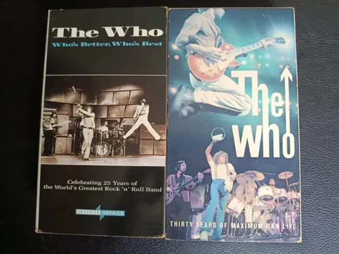 2 fitas VHS importadas do The Who - em perfeito estado rodando normalmente