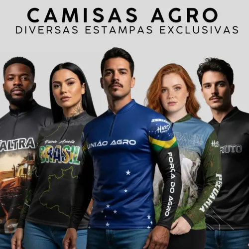 Camiseta Agro UV50 Dryfit Leve, Confortável e Resistente ao Sol