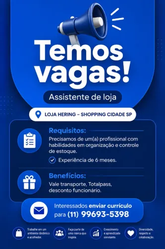 Assistente de loja